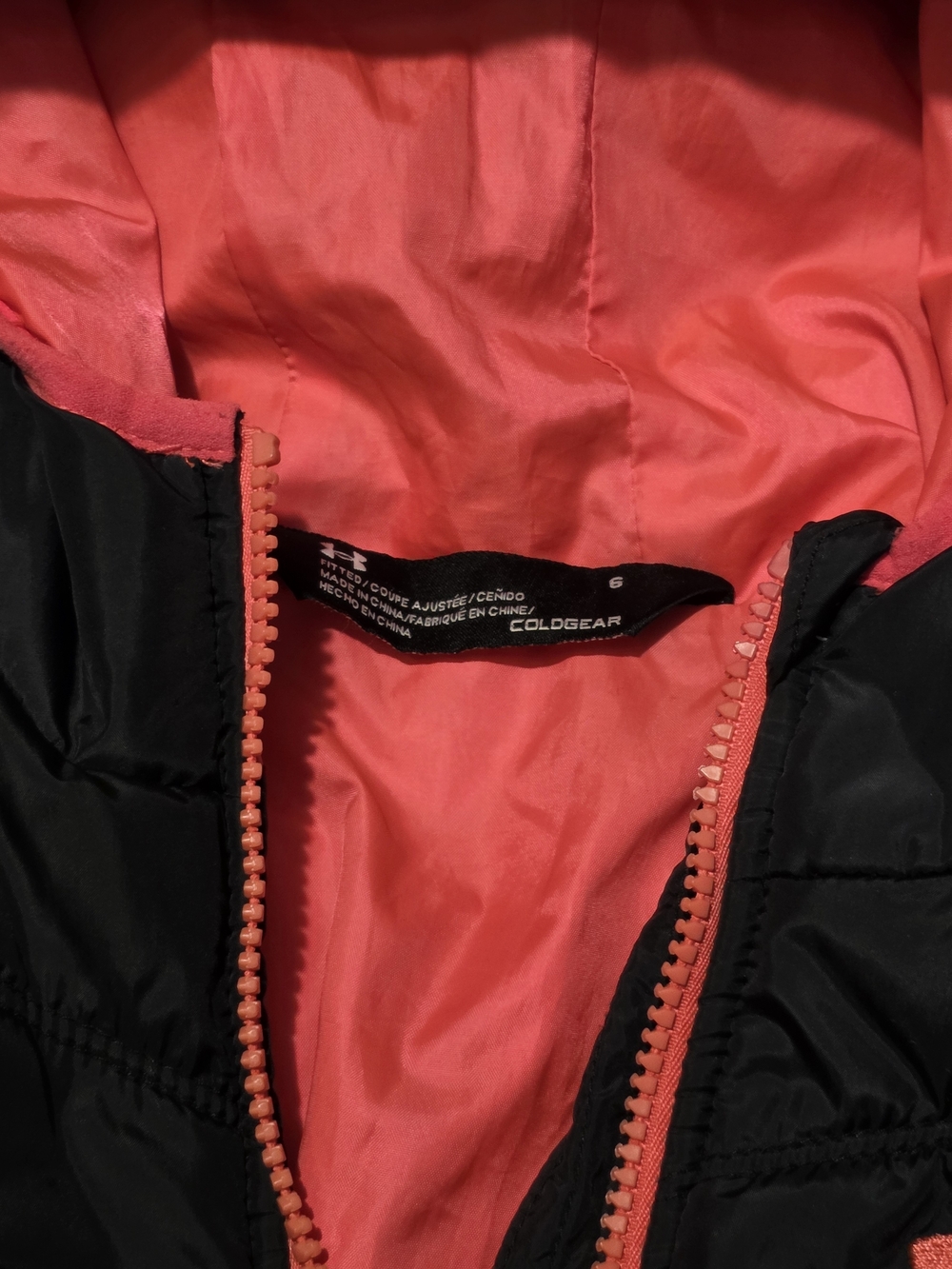 Under Armour Girls Toddler Puffer Jacket – Size 6T (Flawed Zipper) - Picture 5 of 6
